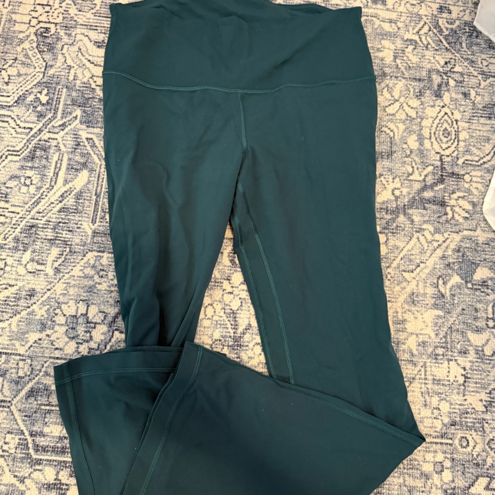 Blue lulu flare leggings